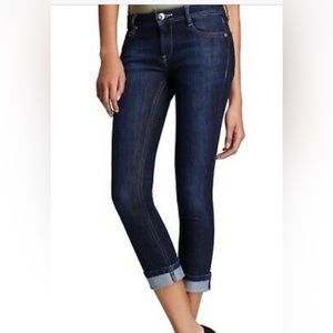DL1961 Toni High Rise Crop Dark Jean Size 26
